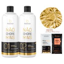 Kit Borabella Não Chore Mais 2x1L + Sachês/Touca de Cetim Kit Borabella Não Chore Mais 2x1L + Sachês/Touca de Cetim
