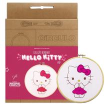 Kit Bordado Hello Kitty Círculo - Pop