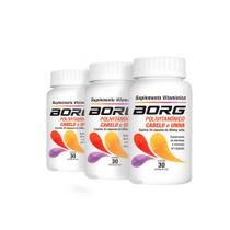 Kit Borg Cabelo Pele Unhas 500mg 90 Cápsulas