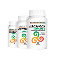 Kit Borg Complexo B 250mg 180 Cápsulas