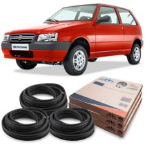 Kit Borracha 2 Portas E Porta Malas Fiat Uno 1984 Até 2013