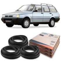 Kit Borracha 2 Portas E Porta Malas Guarnição Fiat Elba