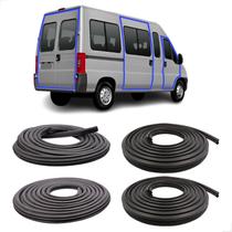 Kit Borracha 2 Portas Mala e Corrediça Fiat Ducato Teto Alto 1998 a 2017 Borrachauto