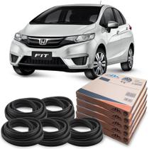Kit Borracha 4 Portas E Porta Malas Honda Fit 2003 Em Diante Kit Borracha 4 Portas E Porta Malas Honda Fit 2003 Em Diante