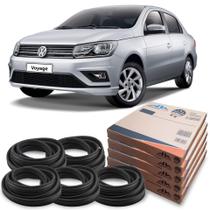 Kit Borracha 4 Portas E Porta Malas VW Voyage 2008 Em Diante