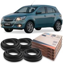 Kit Borracha 4 Portas Guarnição Chevrolet Agile