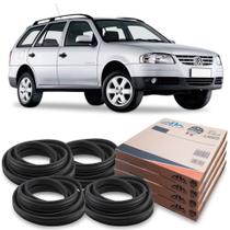 Kit Borracha 4 Portas Guarnição Com Aba VW Parati G2 G3 G4