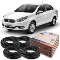 Kit Borracha 4 Portas Guarnição Grand Siena 2012 Em diante Kit Borracha 4 Portas Guarnição Grand Siena 2012 Em diante