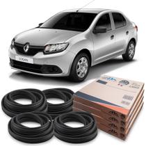 Kit Borracha 4 Portas Guarnição Renault Logan 2015 Em Diante