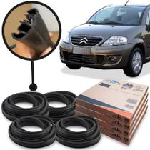 Kit Borracha 4 Portas New Kar Para Citroen C3 2003 a 2011 Kit Borracha 4 Portas New Kar Para Citroen C3 2003 a 2011