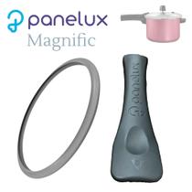 Kit Borracha Anel Vedação + Cabo De Cima Panela De Pressão Panelux Magnific 4,5L