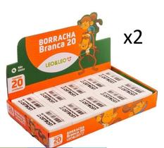 Kit Borracha branca Escolar Nº 20 Atacado 40 unidades