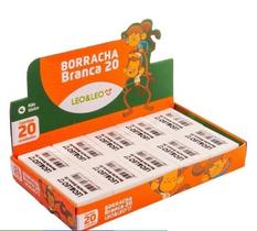 Kit Borracha Branca Escolar Nº20 Caixa C/20 Unidades