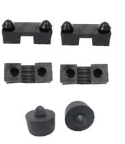 Kit Borracha Coxim Fixação Banco Honda Pop 100 6 Peças Kit Borracha Coxim Fixação Banco Honda Pop 100 6 Peças