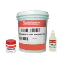Kit Borracha De Silicone Verde + Vaselina - Redelease