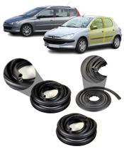 KIT Borracha de Vedação 2 Portas e Porta Malas Peugeot 206