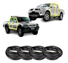 Kit Borracha De Vedação 4 Portas Mitsubishi L200 E Triton