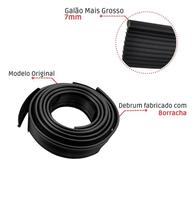 Kit Borracha Debrum do Paralama 4 peças Brasília TODAS Preto