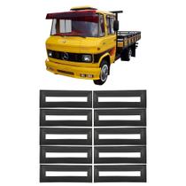 Kit borracha dobradica porta mb 608 - 10 peças