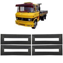 Kit borracha dobradica porta mb 608 - 4 peças