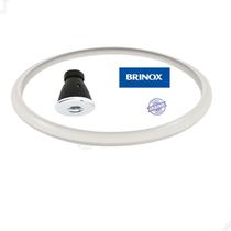 Kit Borracha E Válvula De Trabalho Original Panela Pressão Brinox Pressure 4,2 L
