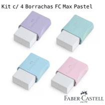 Kit Borracha Escolar FABER-CASTELL Fc Max Tons Pastel 4 Unidades