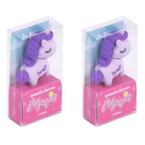 KIT Borracha Fofa Infantil Divertida Unicornio Magic BRW
