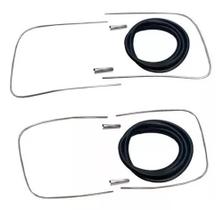 Kit Borracha + Friso Dos Vidros Vigia Parabrisa Fusca 1967 a 1996