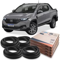 Kit Borracha Guarnição 4 Portas Fiat Strada 2020 Em Diante Kit Borracha Guarnição 4 Portas Fiat Strada 2020 Em Diante