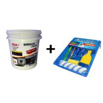 Kit Borracha Liquida 1L + Acessórios Pintura Rolo Bandeja Kit Borracha Liquida 1L + Acessórios Pintura Rolo Bandeja