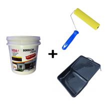 Kit Borracha Liquida 1L + Bandeja e Rolo 15cm Kit Borracha Liquida 1L + Bandeja e Rolo 15cm