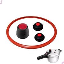 Kit Borracha Panela Pressão 3D Alcast 4,5 L Peso E Válvulas Kit Borracha Panela Pressão 3D Alcast 4,5 L Peso E Válvulas