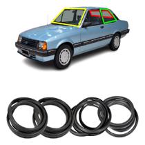 Kit Borracha Parabrisa Vigia Lateral Movel Chevette Luxo