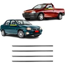 Kit Borracha Pestana Interna Externa Dianteira Corsa Classic