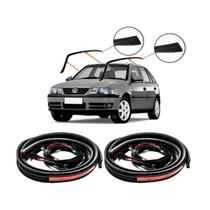 Kit Borracha Pingadeira Friso Teto Gol G3 G4 4 Portas (par)