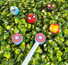 Kit Borracha Ponteira Encaixe Lápis Vingadores 5 Peças GB-21027