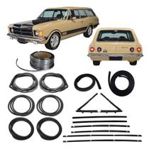 Kit Borracha Porta Canaleta Parabrisa Friso Caravan 75 A 84 Kit Borracha Porta Canaleta Parabrisa Friso Caravan 75 A 84