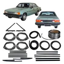 Kit Borracha Porta Canaleta Parabrisa Friso Opala 4p 85 A 90 Kit Borracha Porta Canaleta Parabrisa Friso Opala 4p 85 A 90