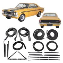 Kit Borracha Porta Canaleta Parabrisa Opala 2 Portas 68 A 77 Kit Borracha Porta Canaleta Parabrisa Opala 2 Portas 68 A 77