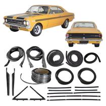 Kit Borracha Porta Canaleta Pestana Friso Cromado Opala 68a77 Kit Borracha Porta Canaleta Pestana Friso Cromado Opala 68a77