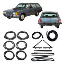 Kit Borracha Porta Canaleta Vidro Parabrisa Caravan 85 A 92 Kit Borracha Porta Canaleta Vidro Parabrisa Caravan 85 A 92