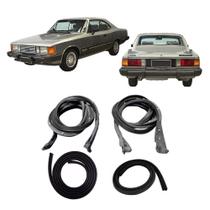 Kit Borracha Porta E Porta Mala E Capô Opala 1980 A 1992 2p