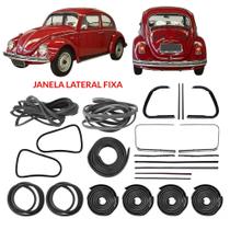Kit Borracha Porta Mala Canaleta Parabrisa Galão Fusca 71/77