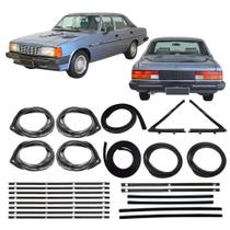 Kit Borracha Porta Parabrisa Pestana Opala 4 Pts 1980 A 1984