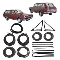 Kit Borracha Porta Parabrisa Vigia Canaleta Pestana Belina 1