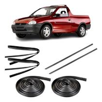Kit Borracha Porta Pestana E Canaleta Pick Up Corsa