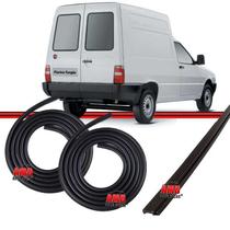 Kit Borracha Porta Traseira Baú + Entre Porta + Acabamento Superior Fiorino 01 a 14 3 peças