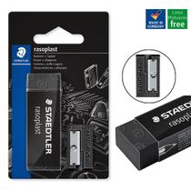 Kit Borracha Staedtler Rasoplast 526 B-9 + Apontador Preto