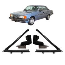 Kit Borracha Trinco Quebra Vento Cromado Opala Caravan 85/92 Kit Borracha Trinco Quebra Vento Cromado Opala Caravan 85/92