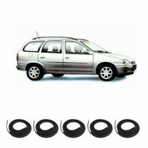 Kit Borracha Vedação Das 4 Portas + Borracha de Porta Malas Corsa Wagon 1995 à 2002